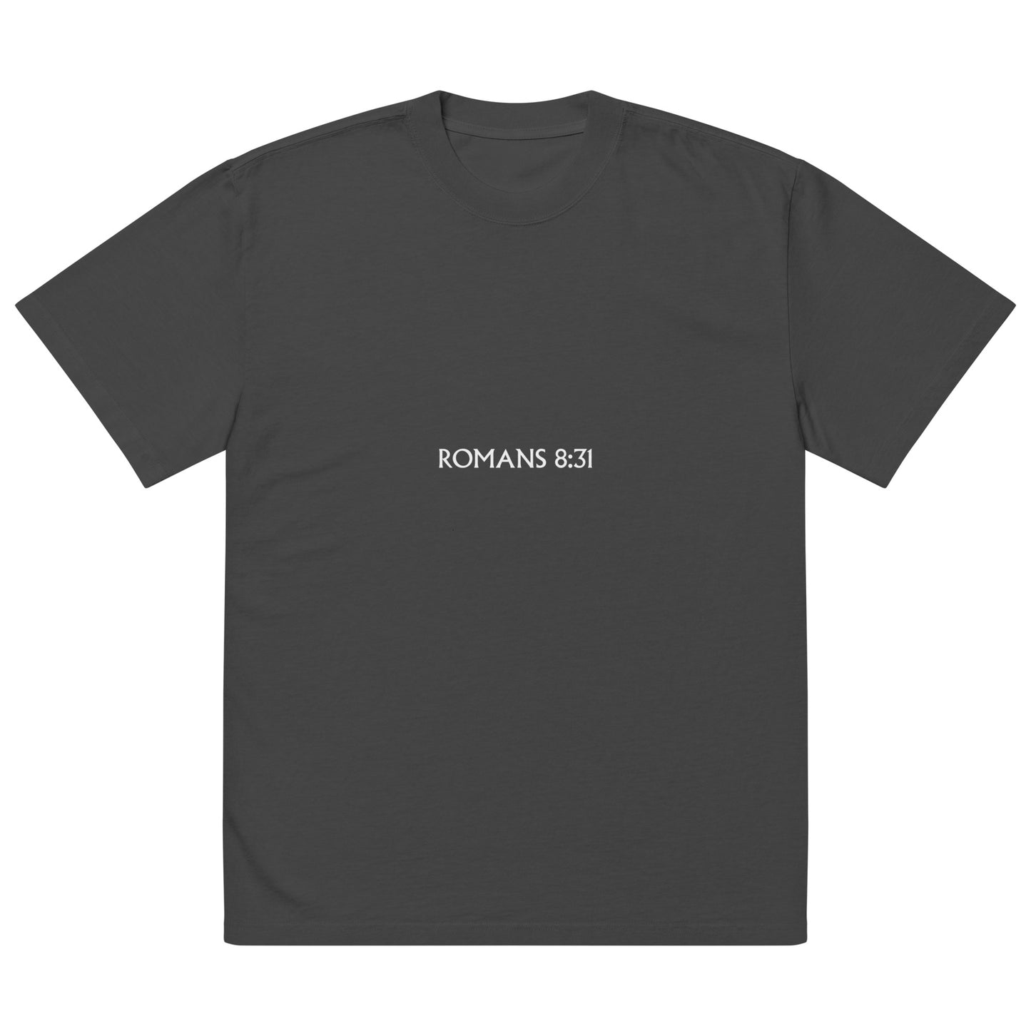 Romans 8:31 faded t-shirt